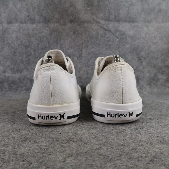 Hurley Shoes Womens 9 Sneakers Casual Canvas Lace Up Ceta Skater Lifestyle White - Picture 5 of 12